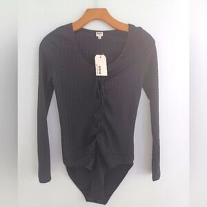 Tie Up Long Sleeve Bodysuit (New)